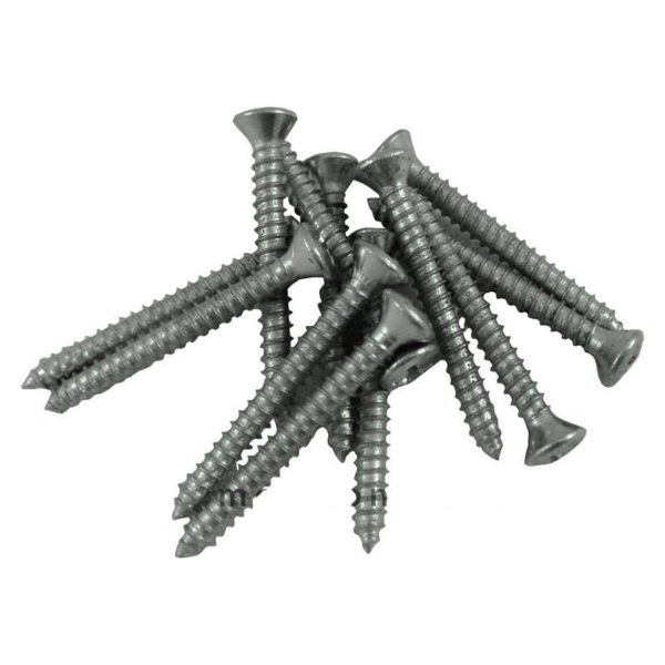 Stainless back panel screws for open back cabinets Pkt 12