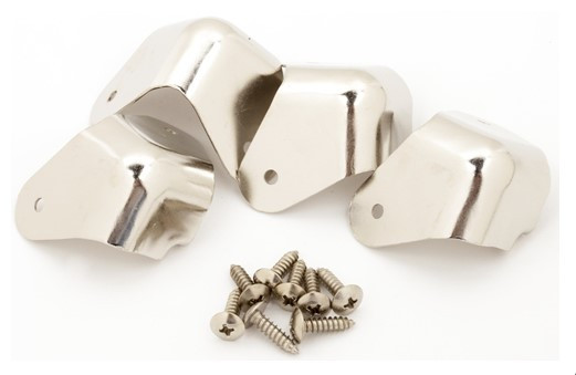 Fender Chrome Corners 2 hole Pkt of 4