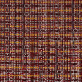 Grill cloth Oxblood with Gold Stripe