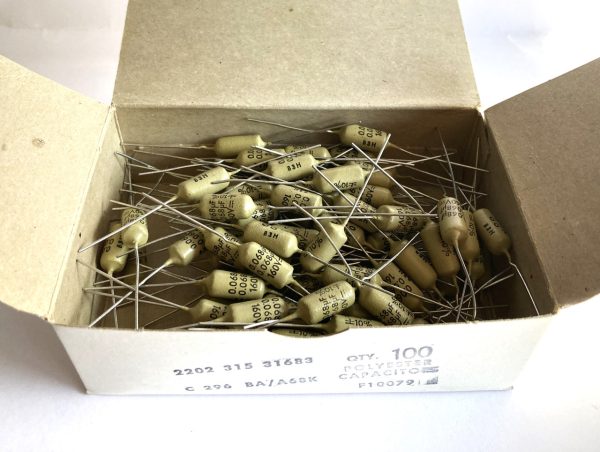 NOS Philips / Mullard Mustard Cap 0.068uf 160v