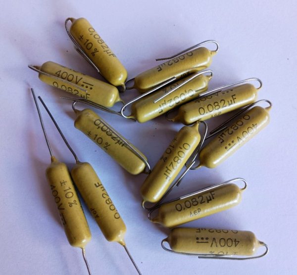 NOS Philips / Mullard Mustard Cap 0.082uf 400v