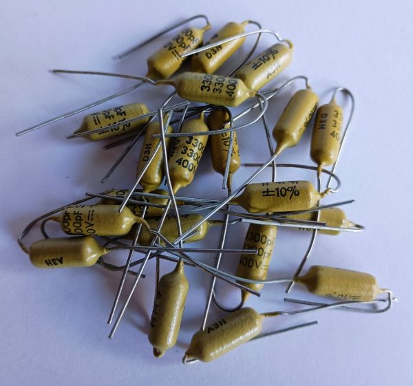 NOS Philips / Mullard Mustard Cap 3300pf  .0033uf   400v