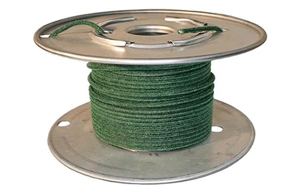 Vintage Cloth Covered Wire- Green Heater Wire