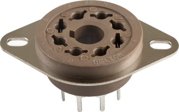 Belton 8-pin Micalex tube socket PC mount